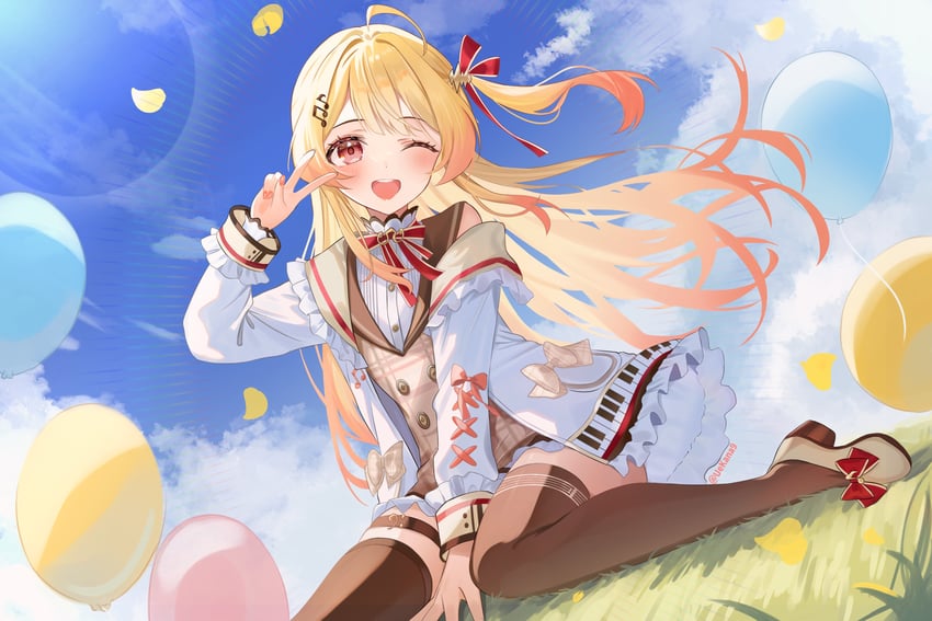 otonose kanade (hololive and 1 more) drawn by uekana9