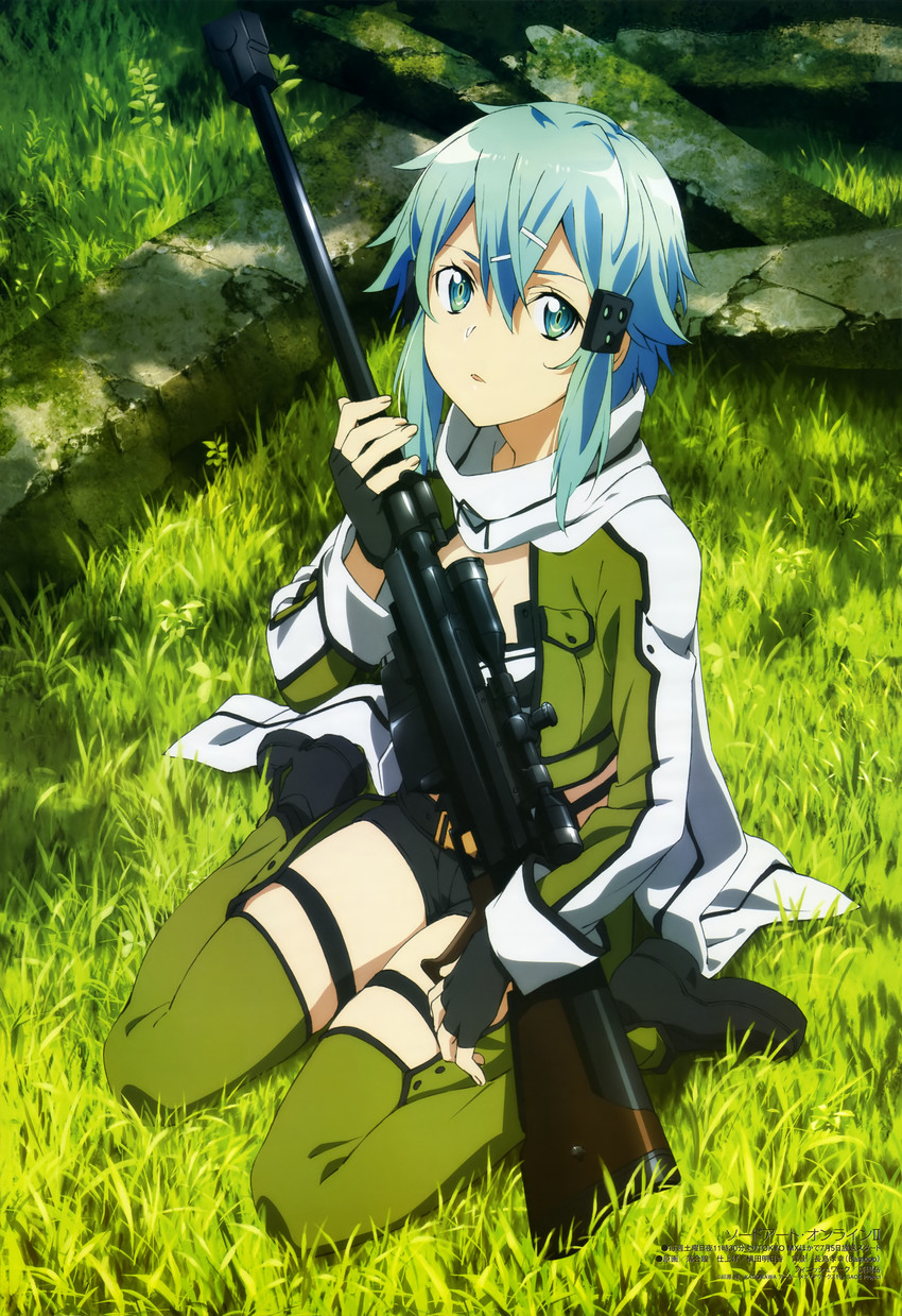 sinon (sword art online and 1 more) drawn by ochiai_hitomi