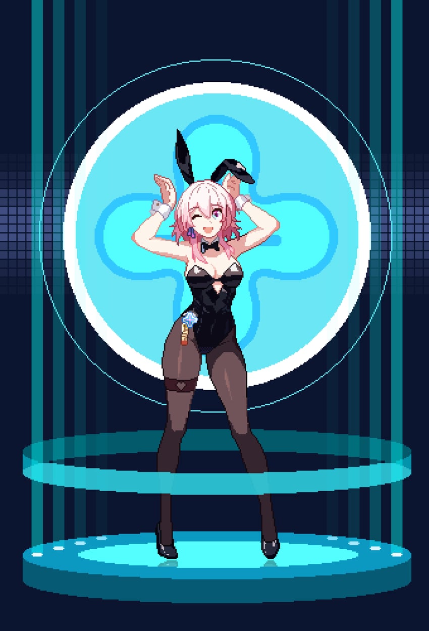 march 7th (honkai and 1 more) drawn by whitte_komett
