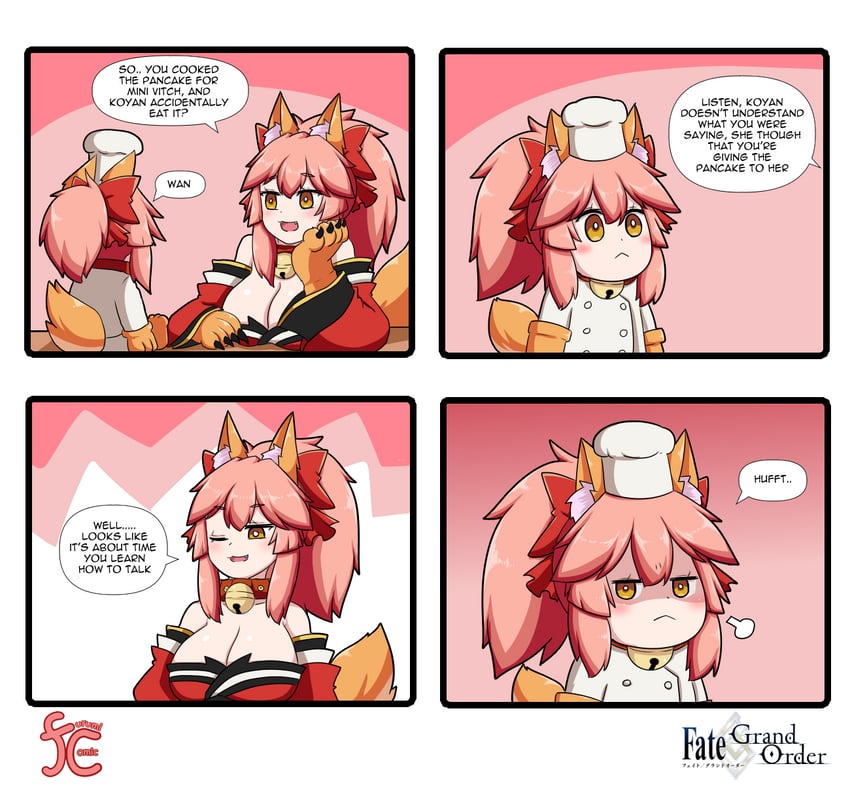 tamamo and tamamo cat (fate and 1 more) drawn by keita_naruzawa