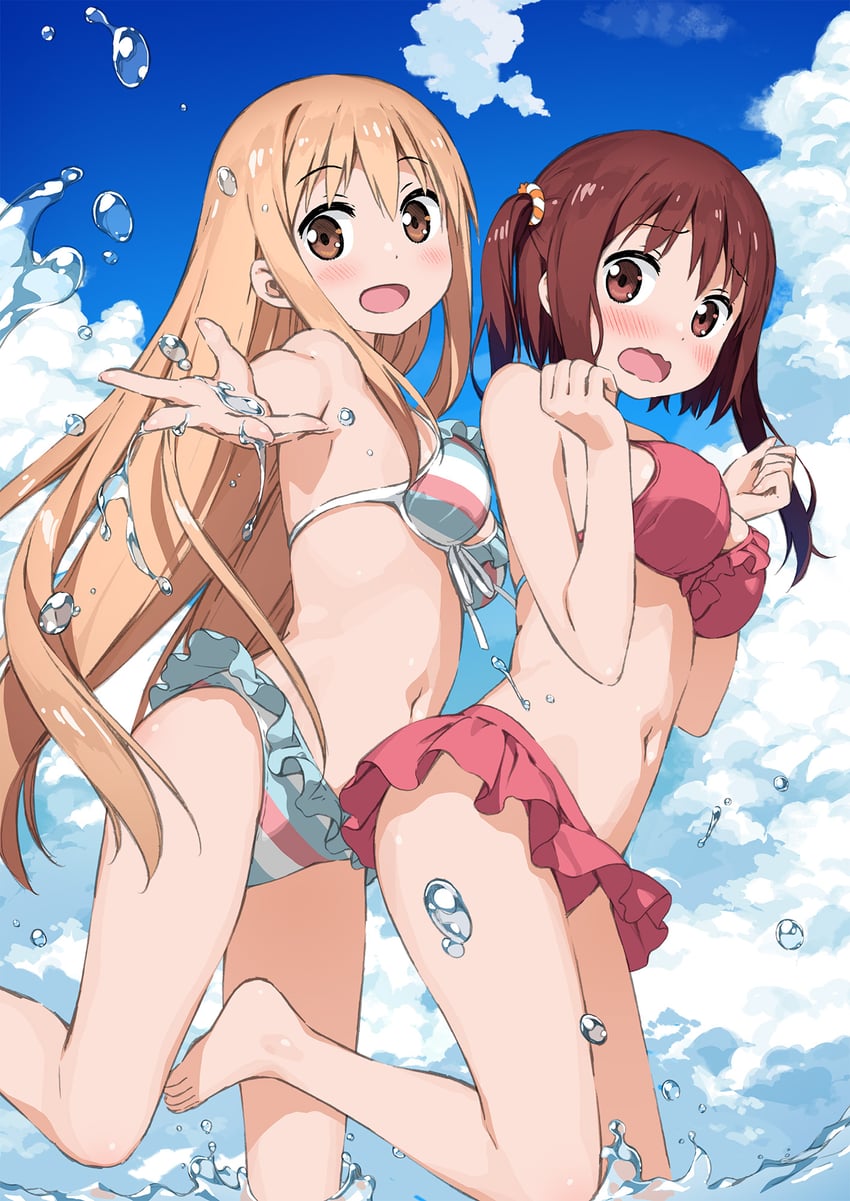 doma umaru and ebina nana (himouto! umaru-chan) drawn by kantoku