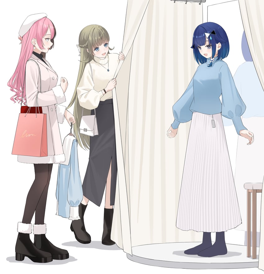 tachibana hinano, hanabusa lisa, and tsumugi kokage (vspo! and 2 more) drawn by bokuhakiyoshi