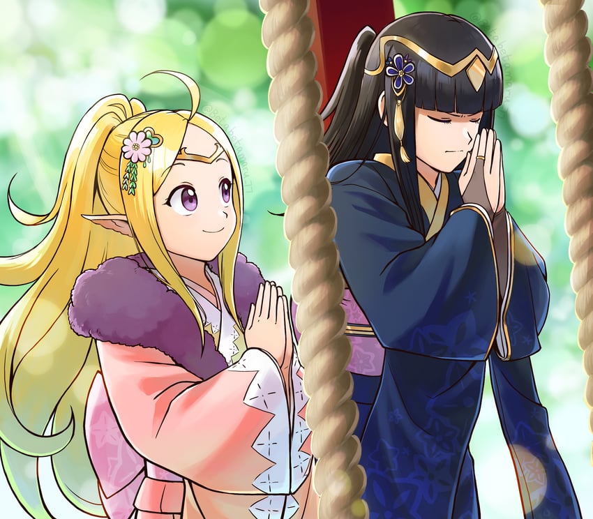 tharja and nowi (fire emblem and 1 more) drawn by betabetamaru