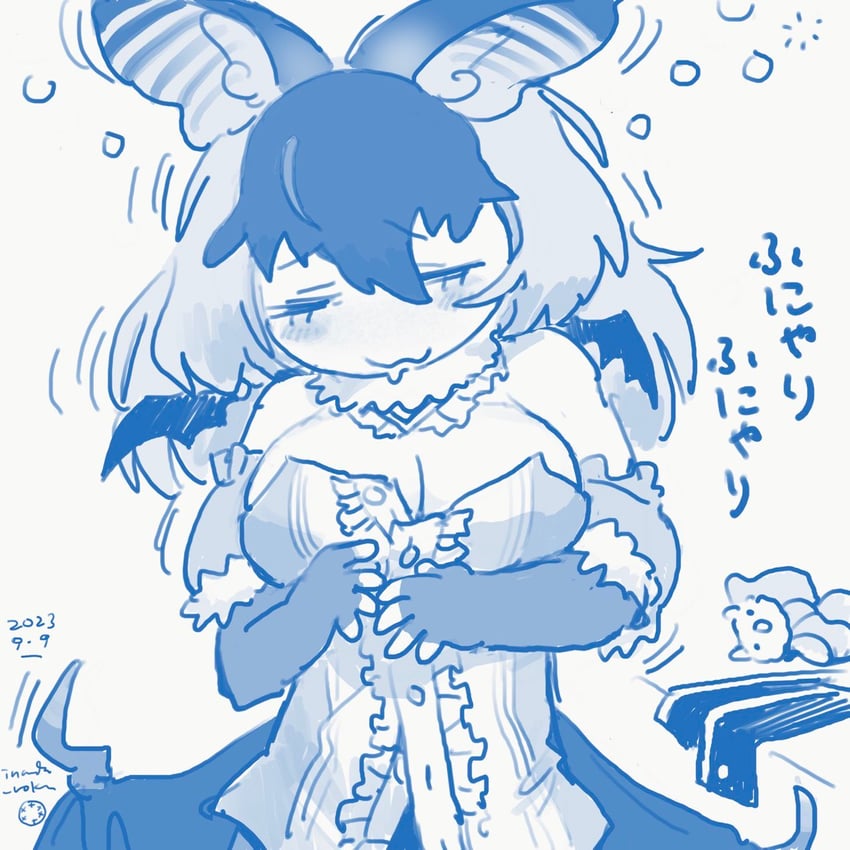 brown long-eared bat (kemono friends and 1 more) drawn by inada_roku