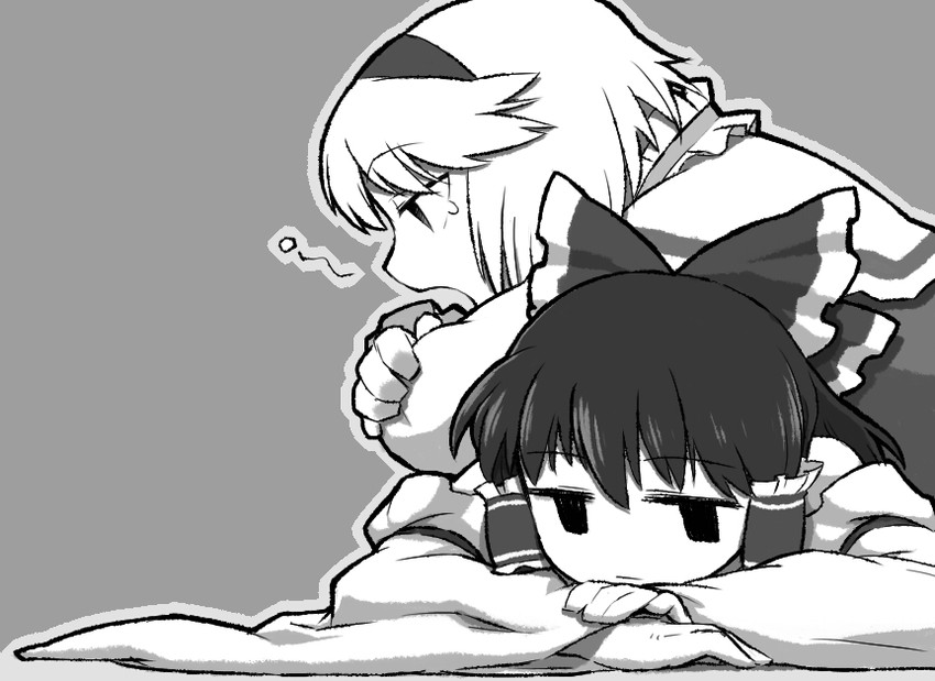 hakurei reimu and alice margatroid (touhou) drawn by ume_(noraneko)