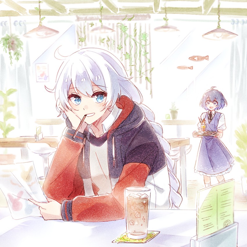 kiana kaslana and seele vollerei (honkai and 1 more) drawn by 6_(yuchae)