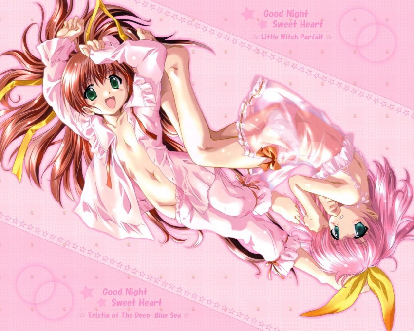 nanoca flanka and parfait sucreal (aoi umi no tristia and 1 more) drawn by komatsu_eiji