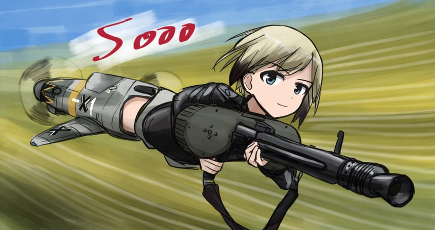 erica hartmann (world witches series and 1 more) drawn by kk90
