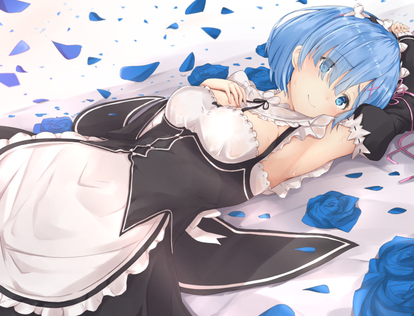 rem (re:zero kara hajimeru isekai seikatsu) drawn by maosame
