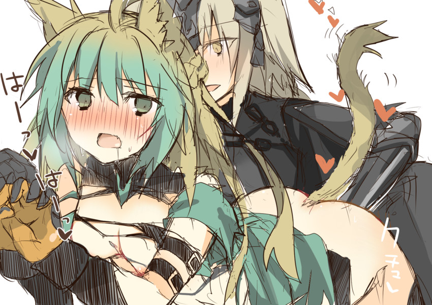jeanne d'arc alter and atalanta (fate and 2 more) drawn by akafuku_pukoemon