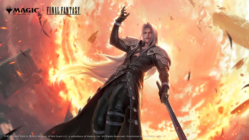 sephiroth (final fantasy and 4 more) drawn by joshua_raphael