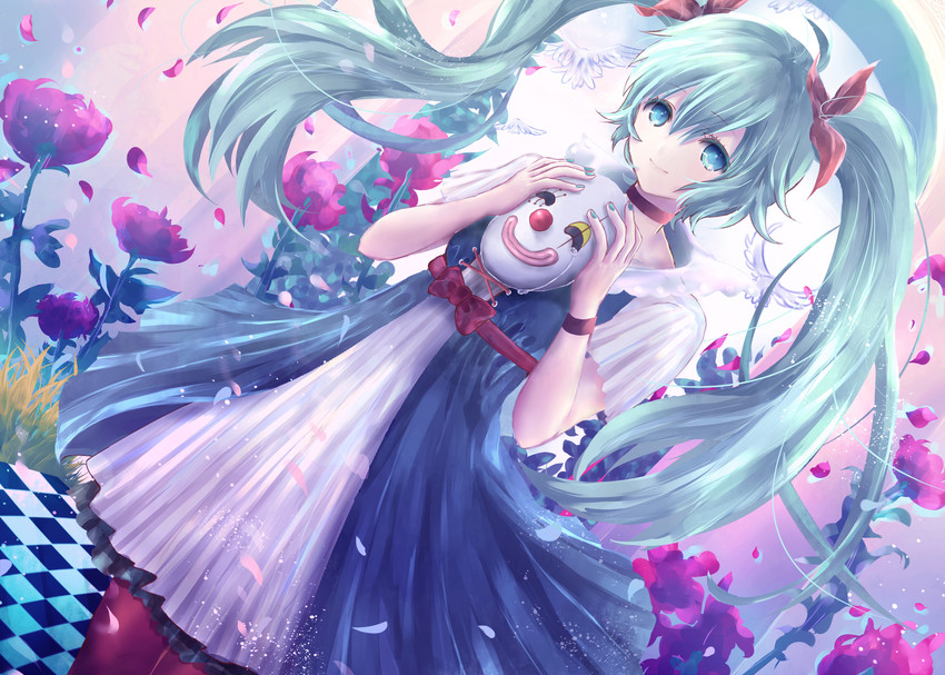hatsune miku (vocaloid and 1 more) drawn by alicetype
