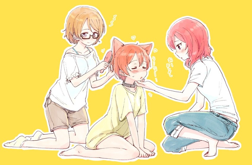 nishikino maki, hoshizora rin, and koizumi hanayo (love live! and 1 more) drawn by itsuki_kuro