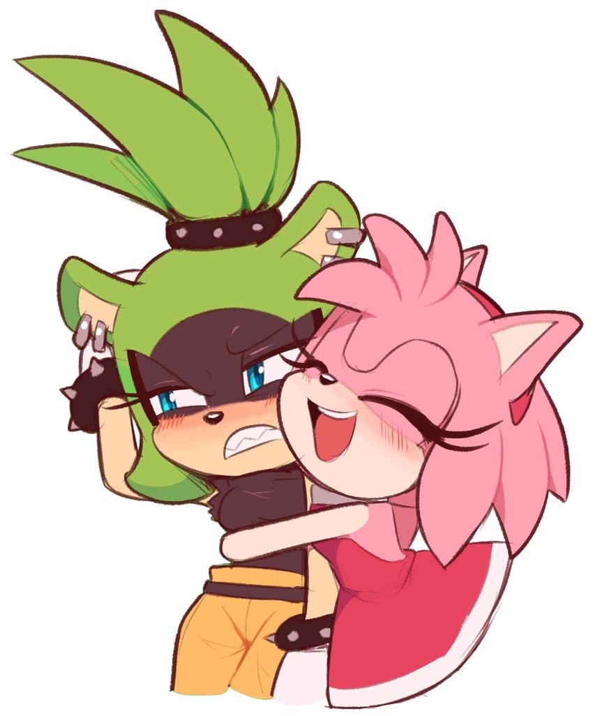 amy rose and surge the tenrec (sonic and 1 more) drawn by toonsite