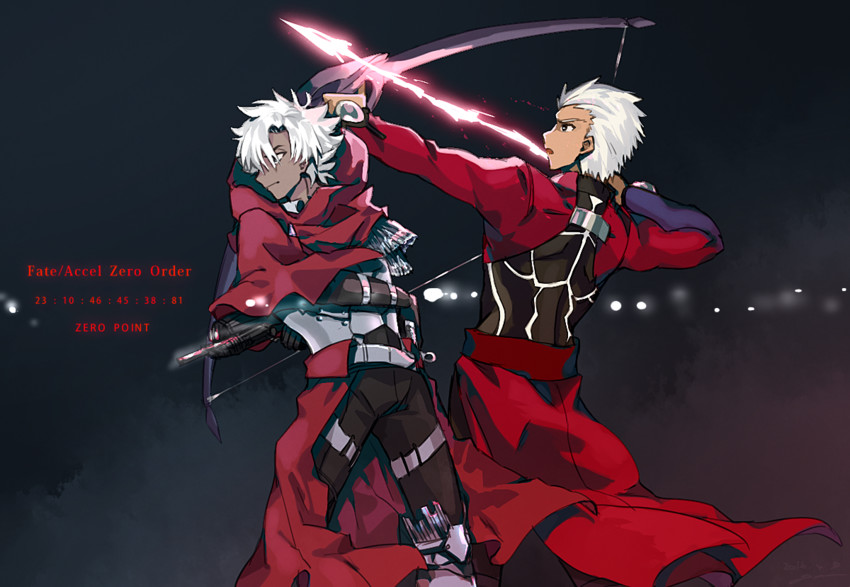 archer and emiya kiritsugu (fate and 2 more) drawn by goya_(xalbino)