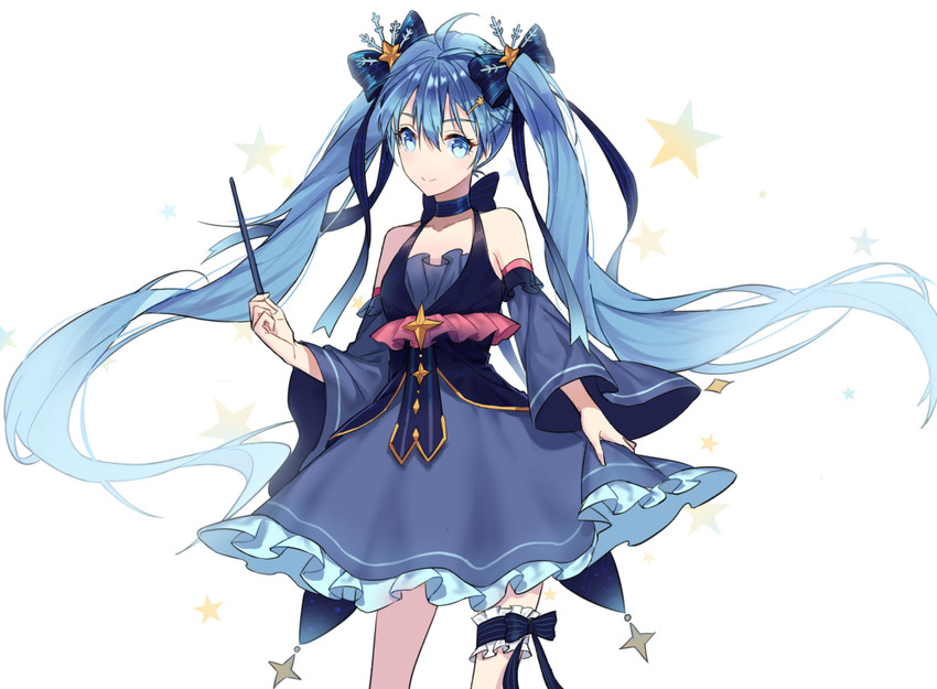 hatsune miku and yuki miku (vocaloid and 1 more) drawn by kura_(kuraaaaaa)