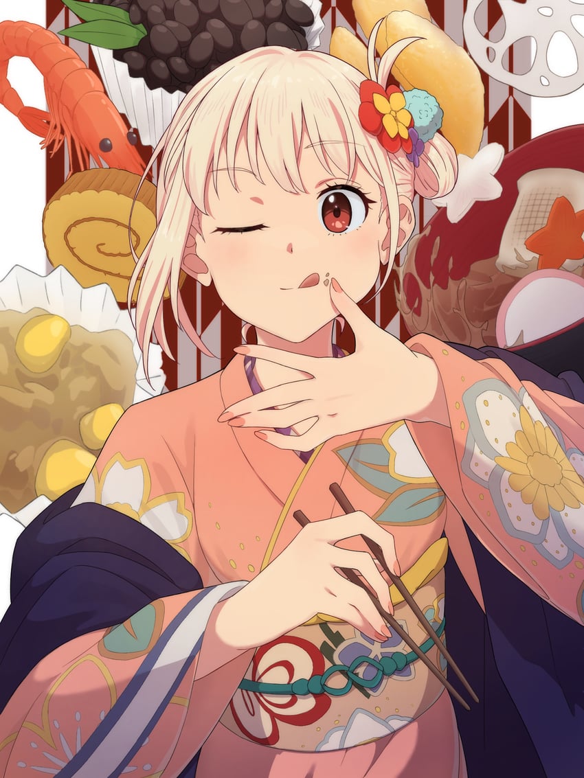 nishikigi chisato (lycoris recoil) drawn by mochi_(znkn4524)