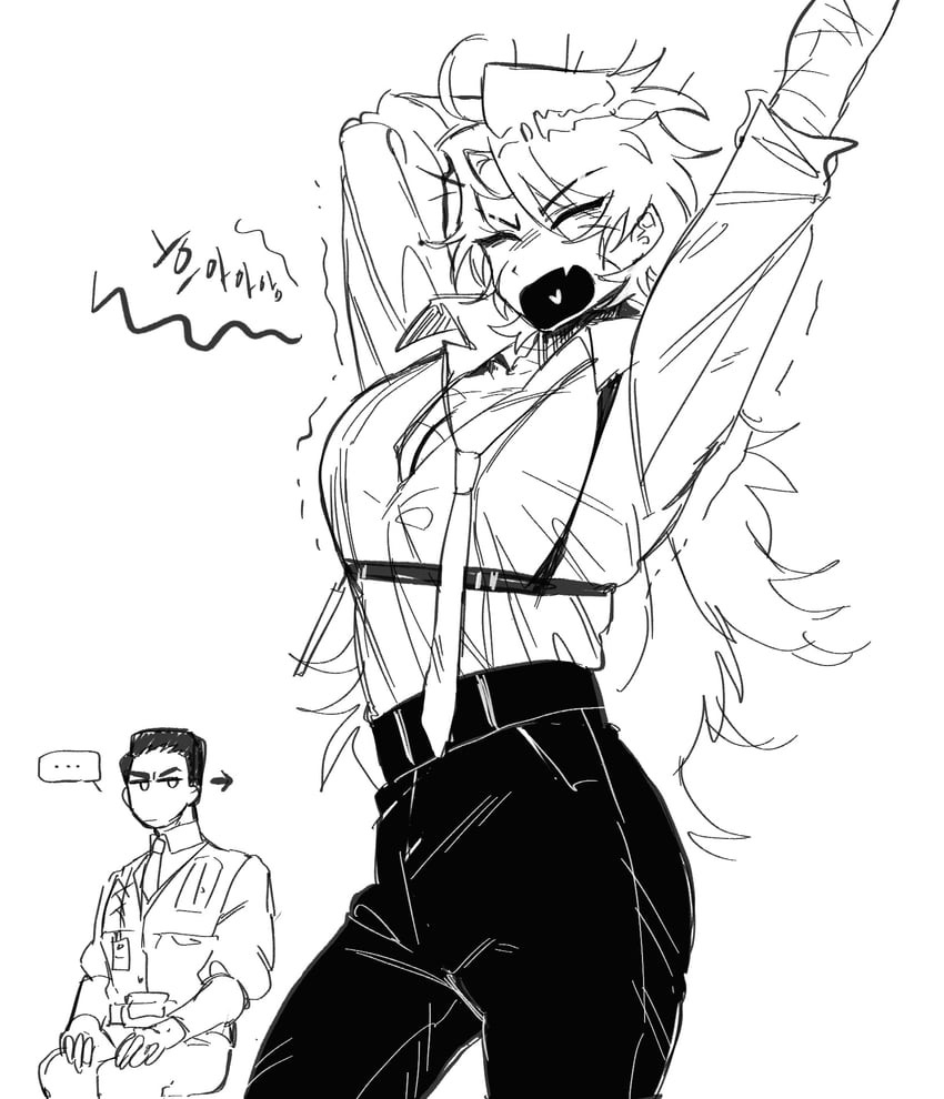 heathcliff and meursault (project moon and 1 more) drawn by nyak_138