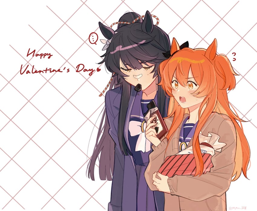 mayano top gun and narita brian (umamusume) drawn by tsukiinu_(1174943116)