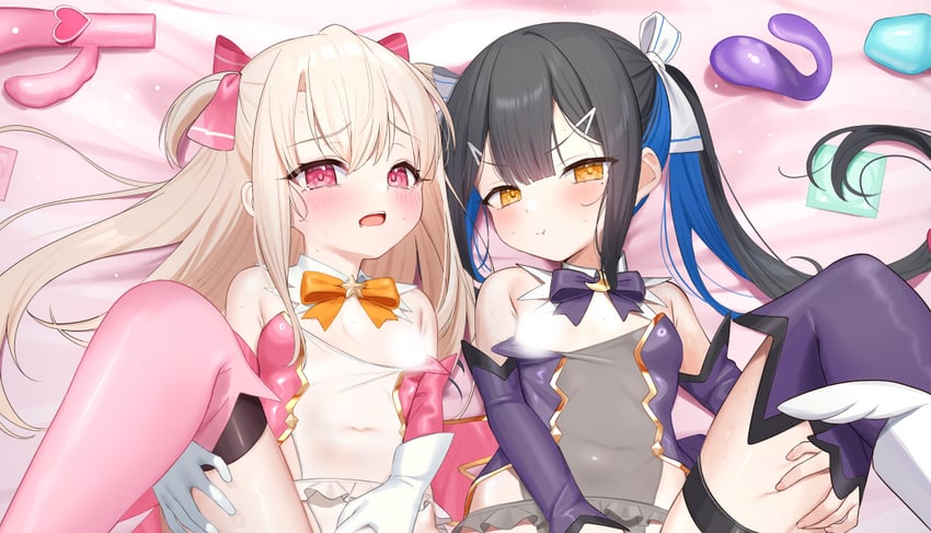 illyasviel von einzbern, miyu edelfelt, and prisma illya (fate and 1 more) drawn by tsukiman