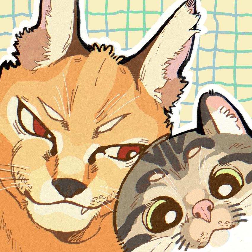 protagonist and sylus (love and deepspace) drawn by xglx_noob