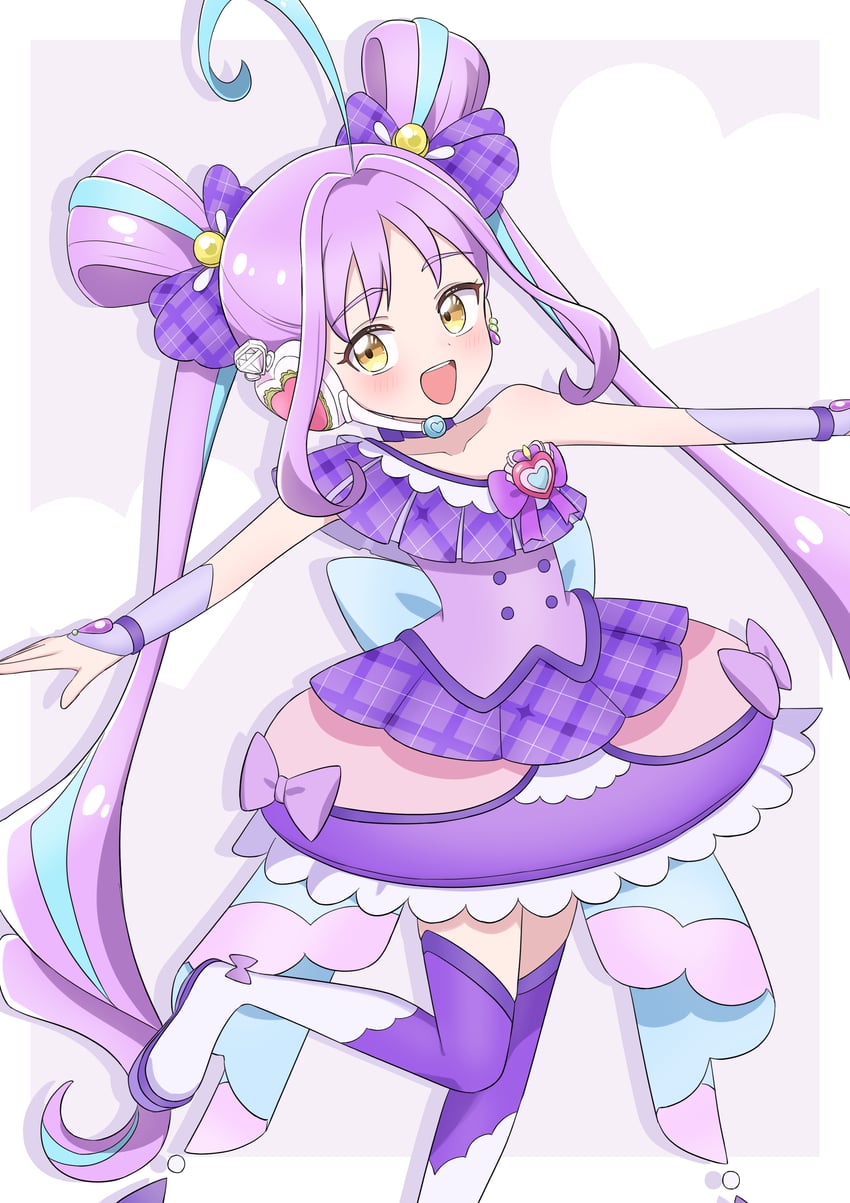 shigure kokoro and cure kyunkyun (precure and 1 more) drawn by nisan_ga6