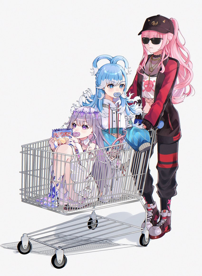mori calliope, koseki bijou, and kobo kanaeru (hololive and 2 more) drawn by yuru._(m29125567)