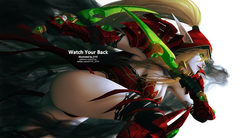 rogue and valeera sanguinar (warcraft and 1 more) drawn by 21yc_(september_breeze)