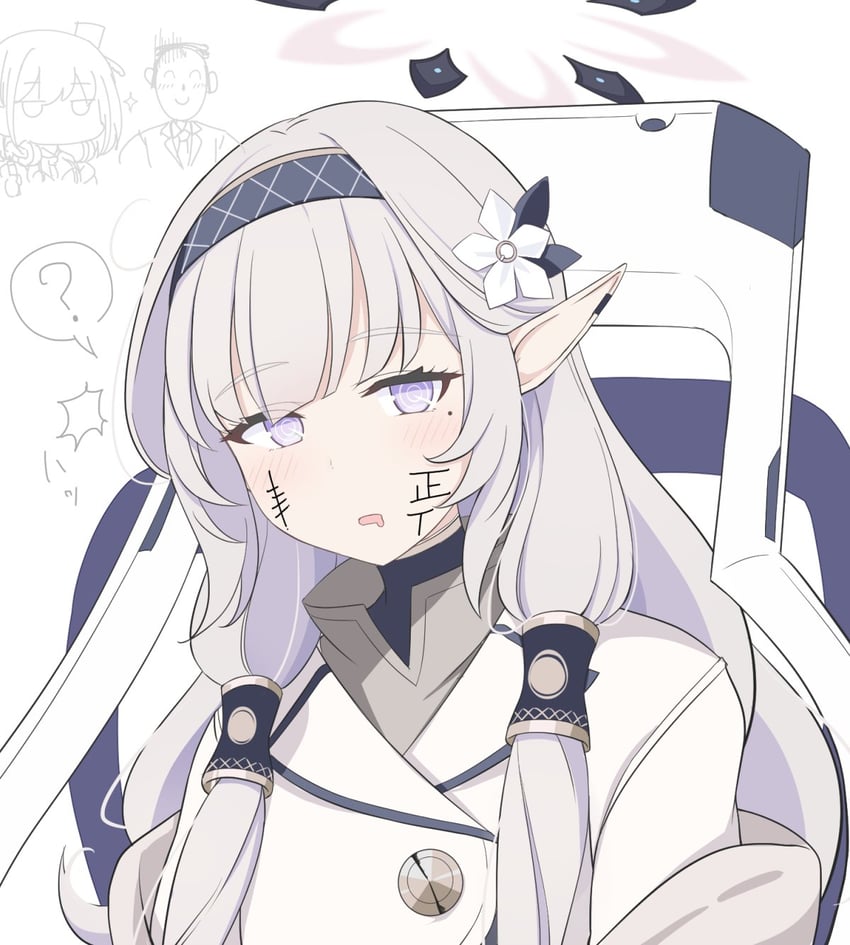 sensei, doodle sensei, himari, and eimi (blue archive) drawn by hoshino_ouka