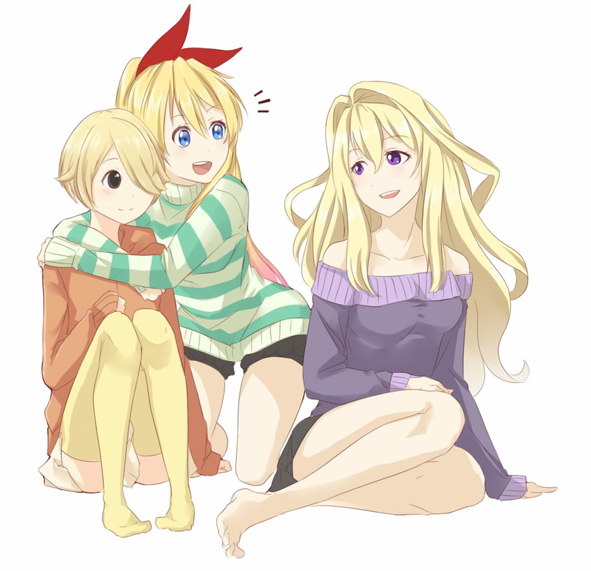 kirisaki chitoge, touyama nao, claudia enfield, and oota saya (nisekoi and 2 more) drawn by saruno_(eyesonly712)