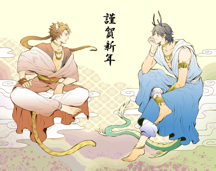 date masamune and sanada yukimura (sengoku basara) drawn by iik-sutherland