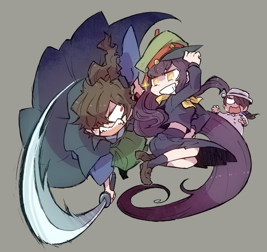 okada izou, oryou, and sakamoto ryouma (fate and 2 more) drawn by skmtnudy