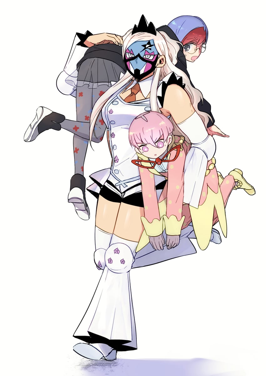 penny, eri, and ortega (pokemon and 1 more) drawn by suzukinoko1021