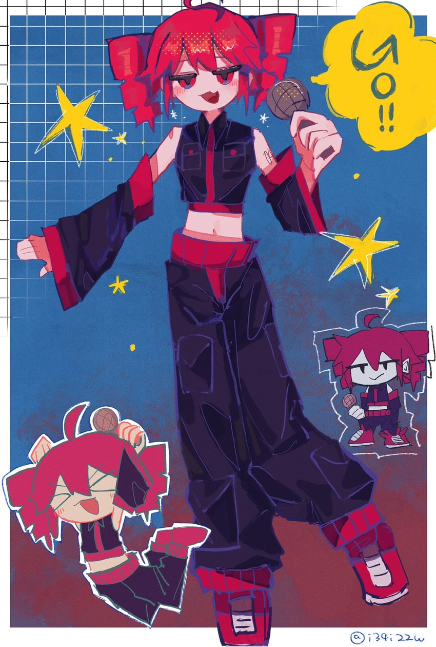 kasane teto (utau and 1 more) drawn by izayoi_(i34i22w)