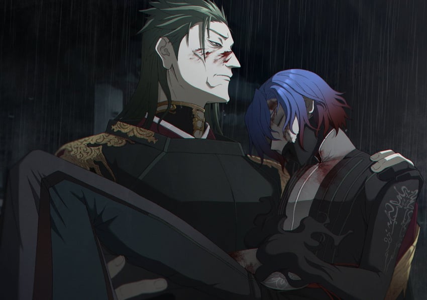 caster and tsuchimikado yasuhiro (fate and 1 more) drawn by ssm_chan_009