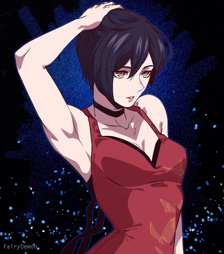 ada wong (resident evil and 1 more) drawn by fairydemon