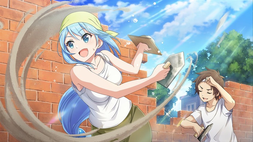 aqua and satou kazuma (kono subarashii sekai ni shukufuku wo! and 1 more)