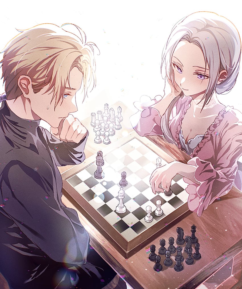 edelgard von hresvelg and dimitri alexandre blaiddyd (fire emblem and 2 more) drawn by soma_otakuu