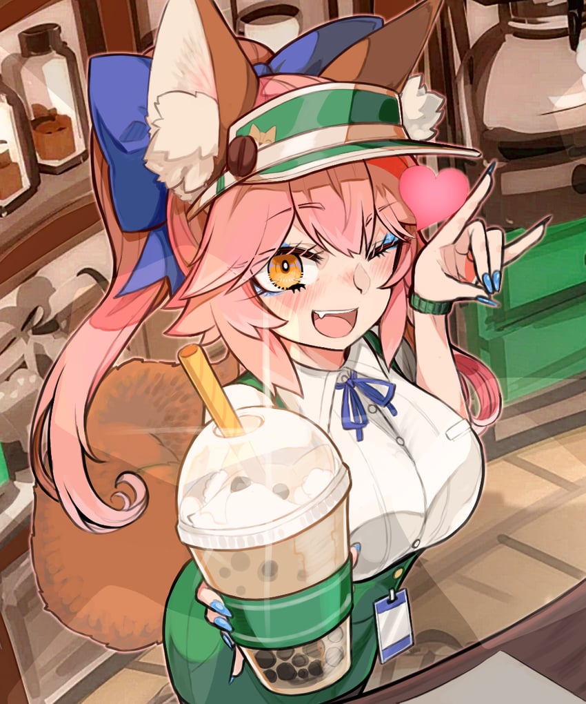 tamamo and tamamo no mae (fate and 2 more) drawn by discat