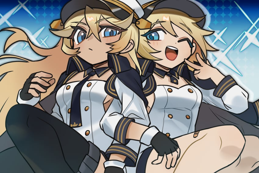 tennessee and california (azur lane) drawn by pan_(user_zdvk2337)