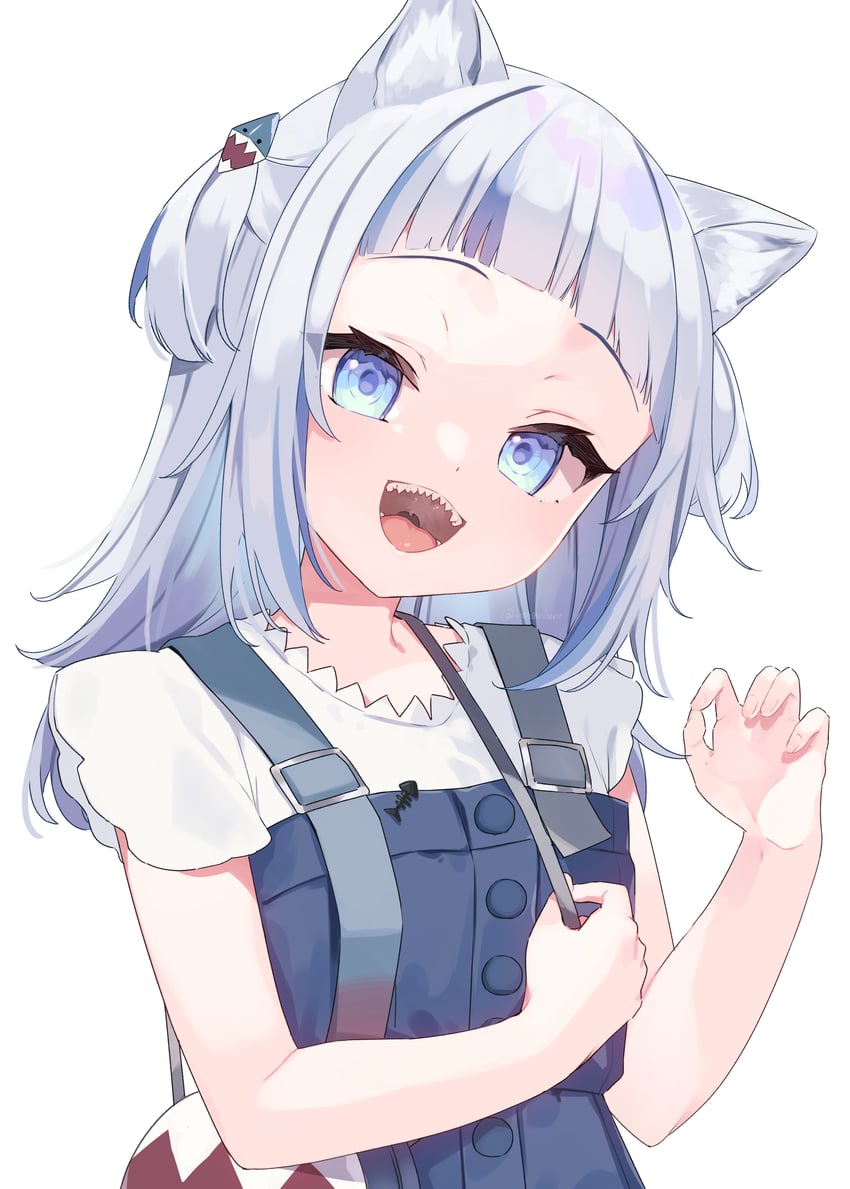 gawr gura (hololive and 1 more) drawn by nikuya_mugi