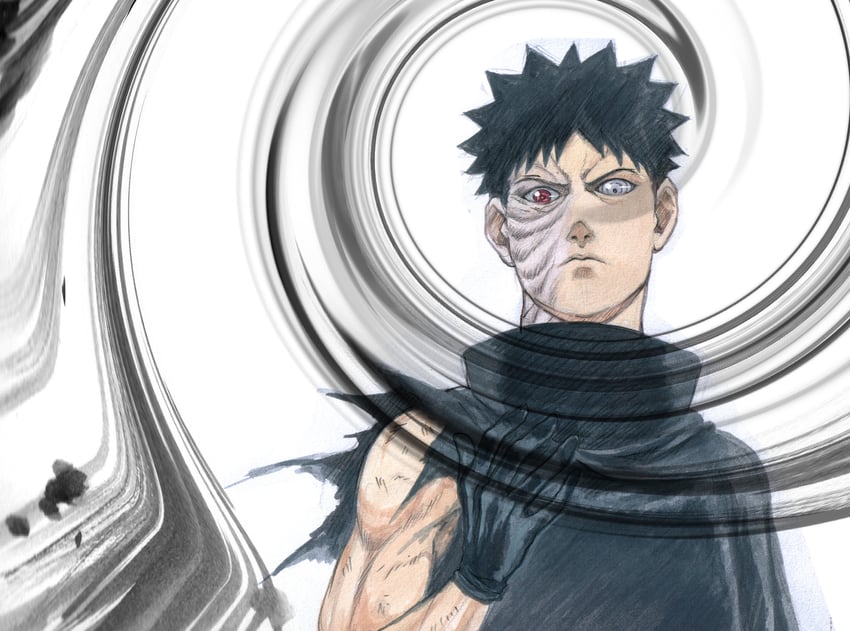 uchiha obito (naruto and 1 more) drawn by dominic_ian_cabatit