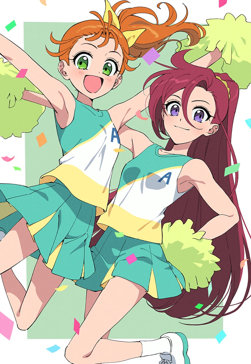 natsuumi manatsu and takizawa asuka (precure and 1 more) drawn by yuzu_sato