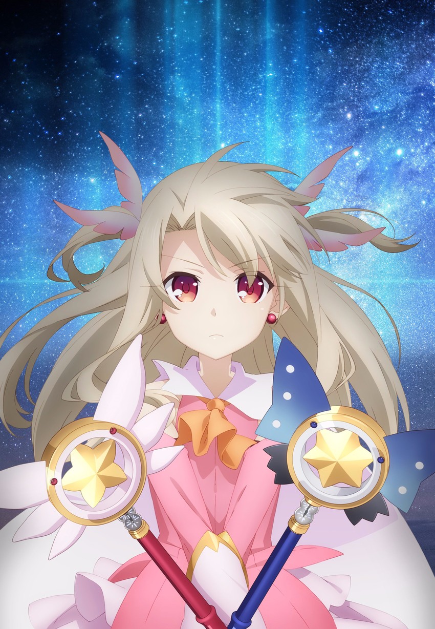 illyasviel von einzbern, prisma illya, magical ruby, and magical sapphire (fate and 1 more)