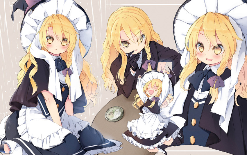 kirisame marisa (touhou and 1 more) drawn by piyokichi