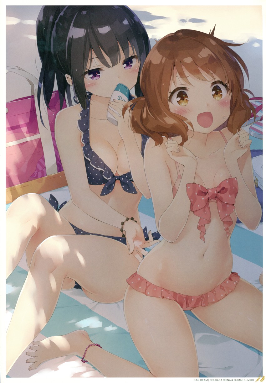 oumae kumiko and kousaka reina (hibike! euphonium) drawn by kani_biimu