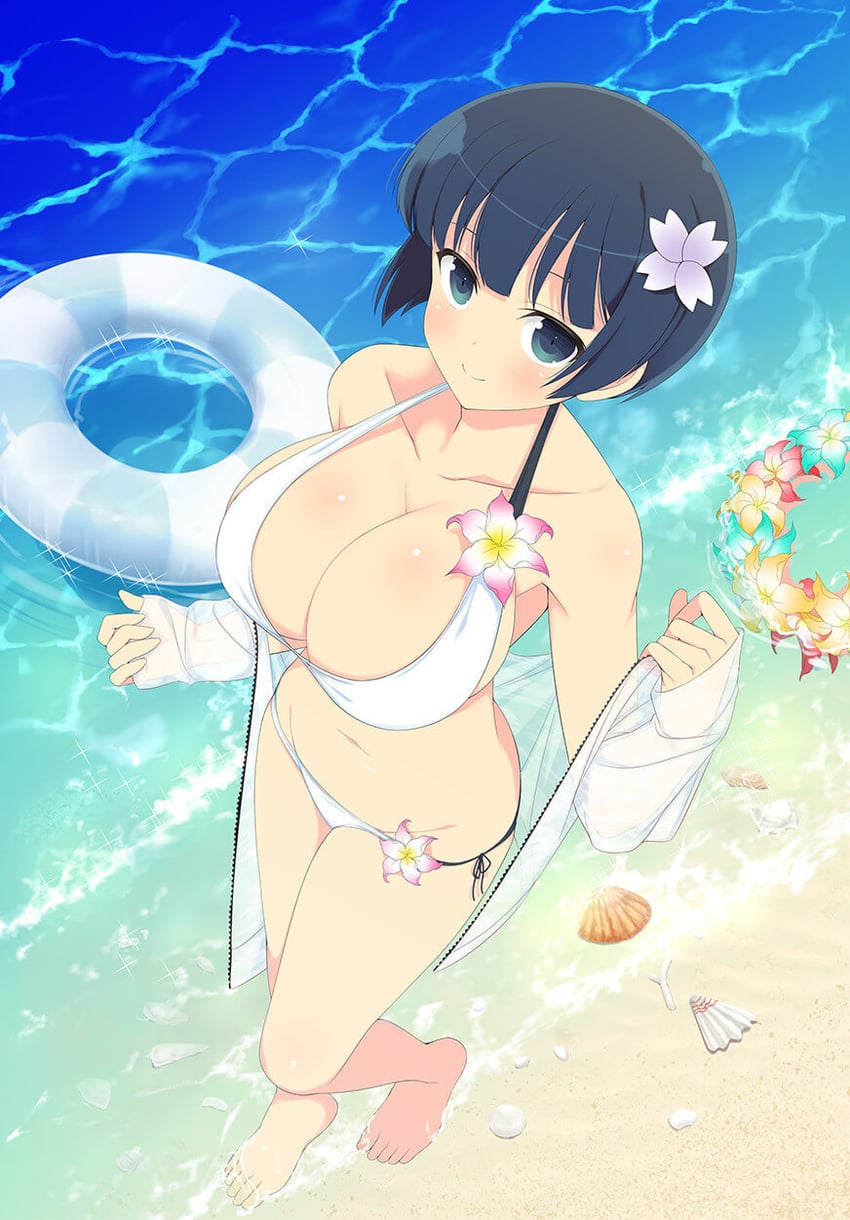 yozakura (senran kagura and 2 more) drawn by yaegashi_nan