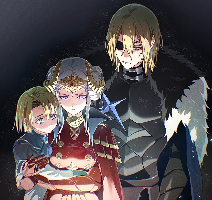 edelgard von hresvelg and dimitri alexandre blaiddyd (fire emblem and 1 more) drawn by soma_otakuu