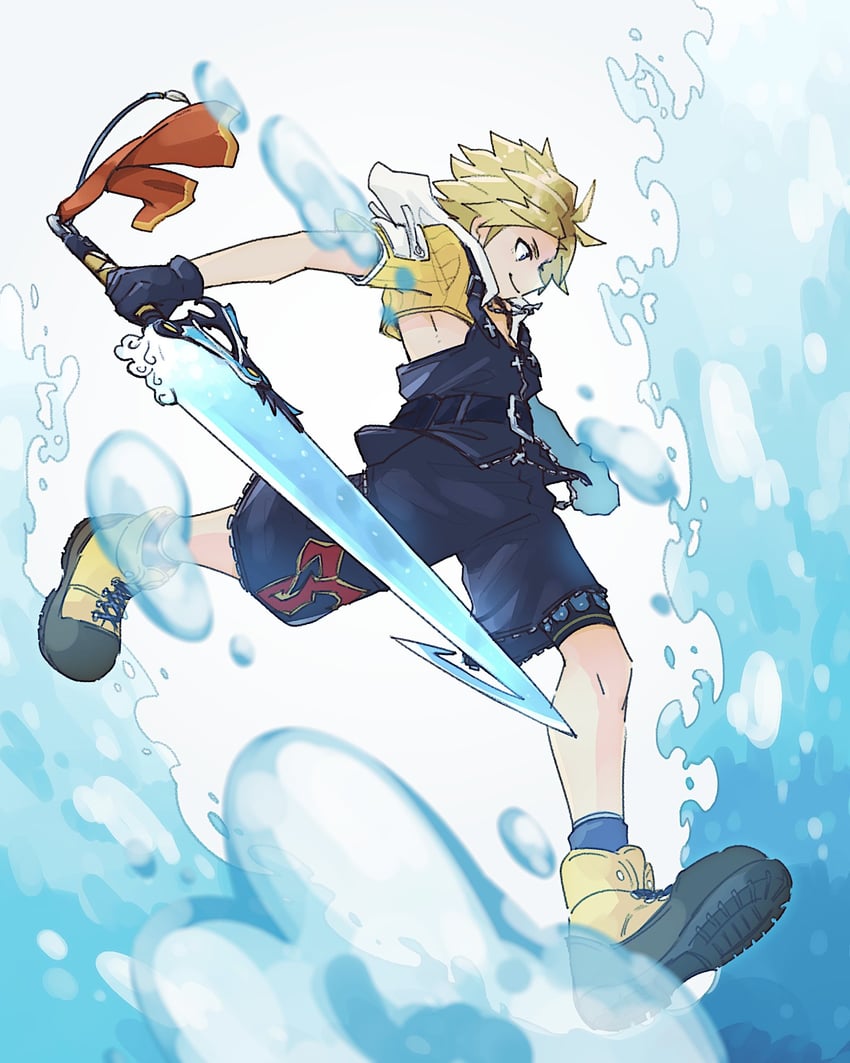 tidus (final fantasy and 1 more) drawn by kuri6_4