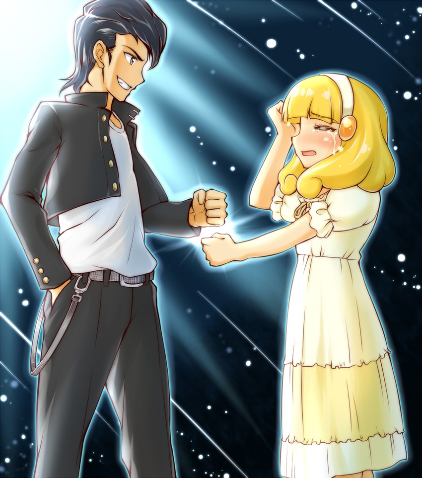 kise yayoi and kisaragi gentarou (precure and 3 more) drawn by arakawa_tarou